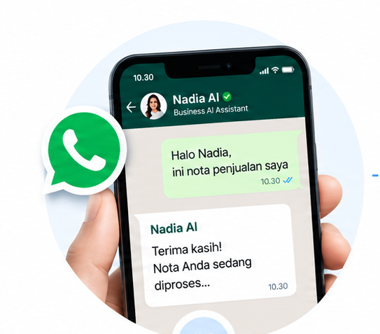Kirim nota dari WhatsApp